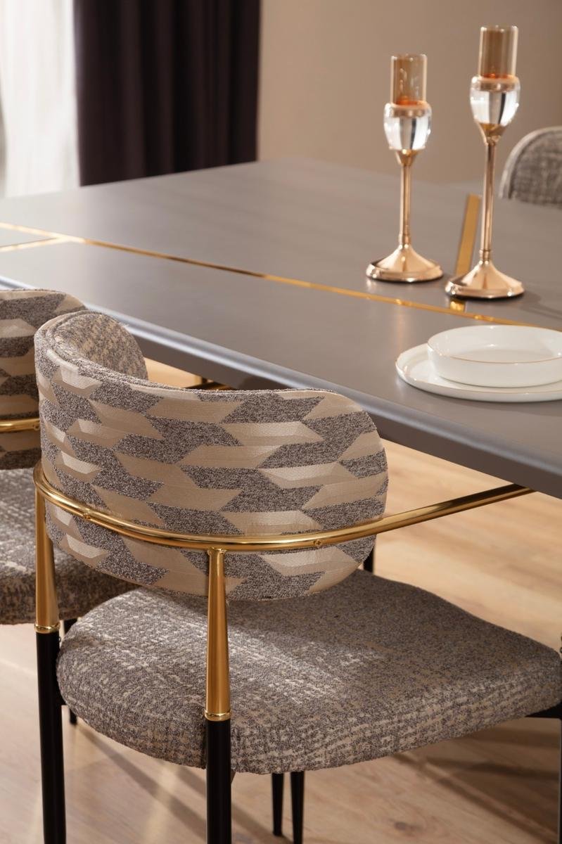 Gallina – Луксозен трапезен комплект с мраморен ефект и златни акценти - Image 5