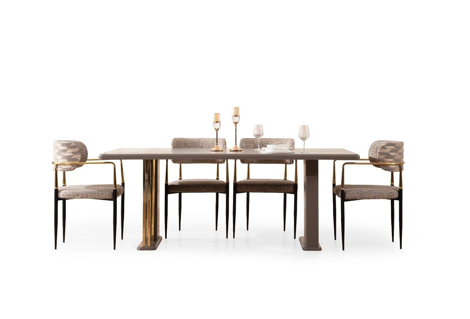 Gallina – Луксозен трапезен комплект с мраморен ефект и златни акценти - Image 3