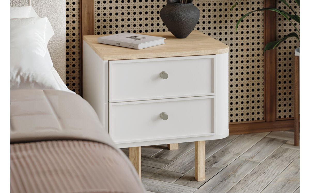 Спален комплект Скандинавски стил с легло, гардероб и шкафове - Image 4