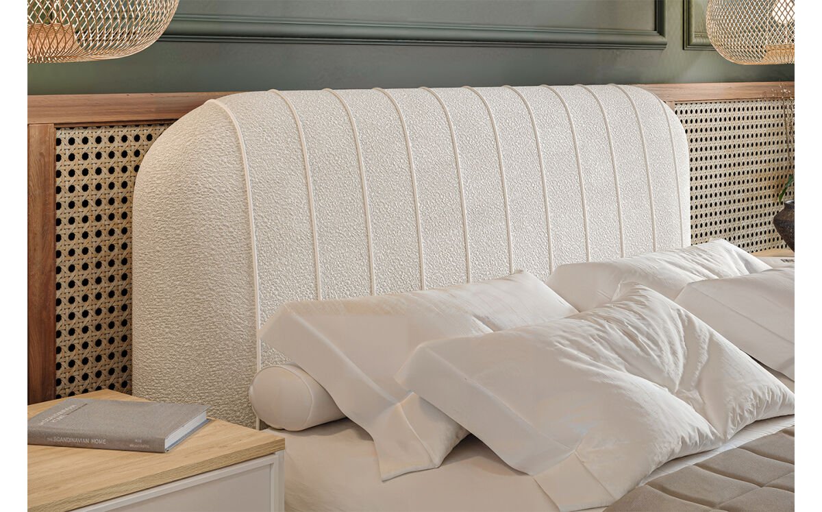 Спален комплект Скандинавски стил с легло, гардероб и шкафове - Image 6